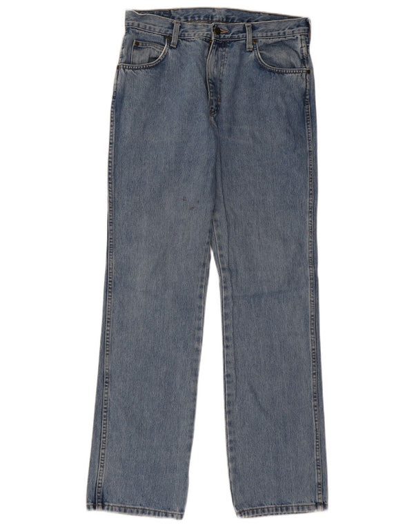 Jeans dritti da uomo Wrangler vestibilità regolare W32 L32 cotone blu