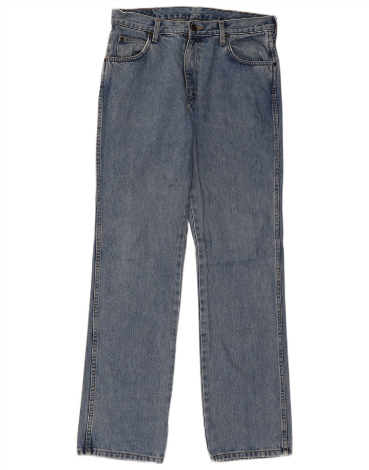 Jeans dritti da uomo Wrangler vestibilità regolare W32 L32 cotone blu