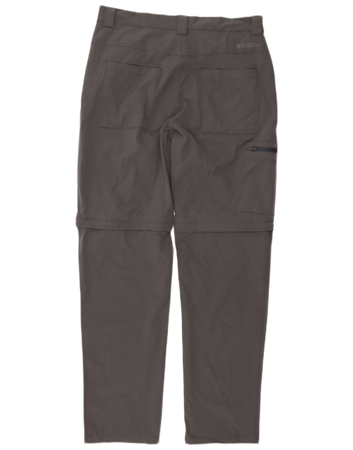 Pantaloni cargo dritti da uomo Mountain Warehouse W32 L32 poliestere grigio