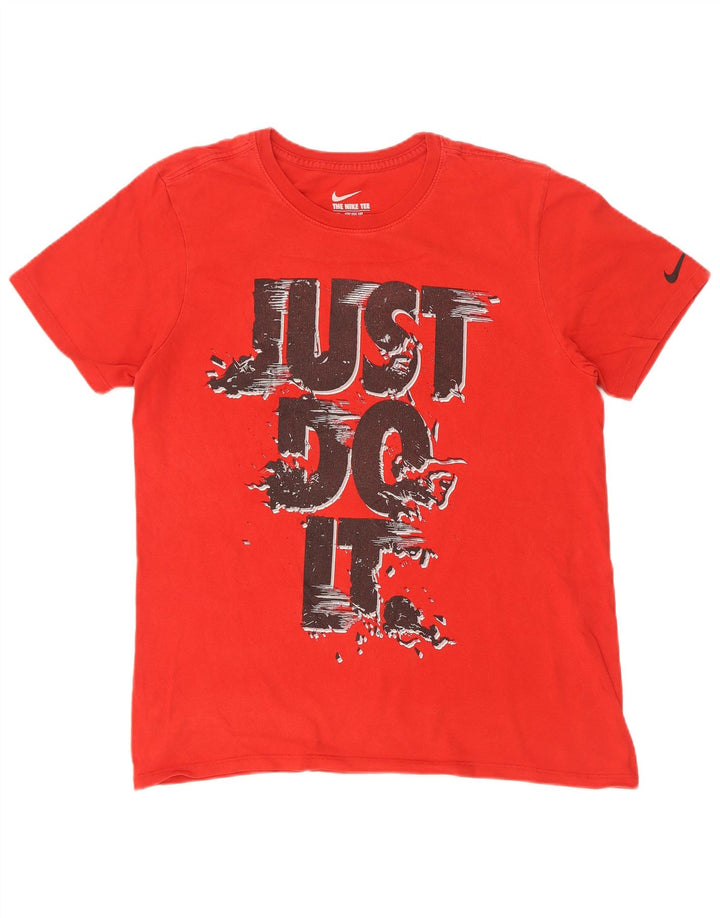 T-shirt grafica Nike da uomo con taglio atletico, colore rosso medio