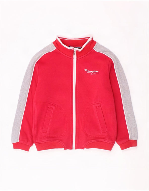 Giacca da tuta da ragazzo Champion 5-6 anni XS Colorblock rosso