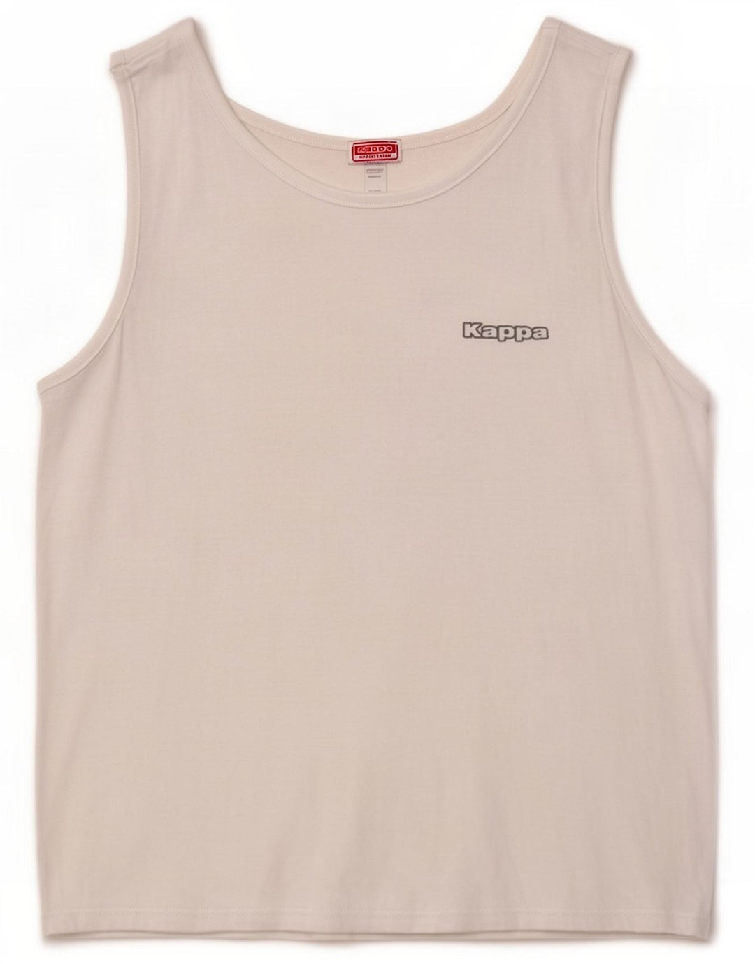 Canotta da uomo Kappa in cotone bianco medio