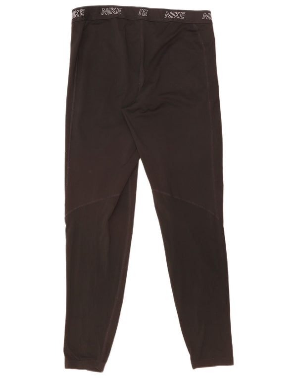 Leggings grafici Nike Dri Fit da donna UK 18 XL neri
