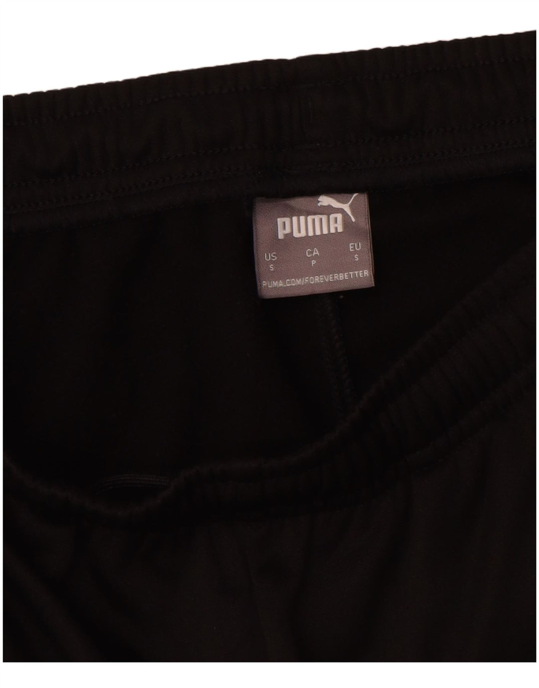 Pantaloni da tuta grafica da uomo Puma Small in poliestere color block nero