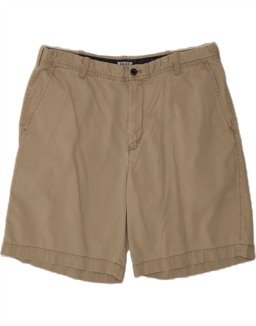 IZOD Mens Chino Shorts W38 XL Beige Cotton Vintage Izod and Second-Hand Izod from Messina Hembry 