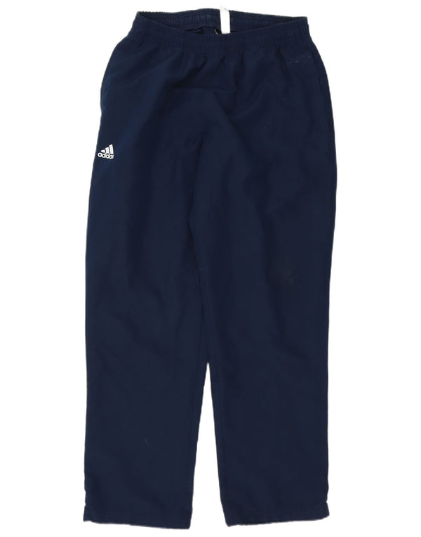 Adidas Mens Graphic Tracksuit Trousers Medium Navy Blue Polyester