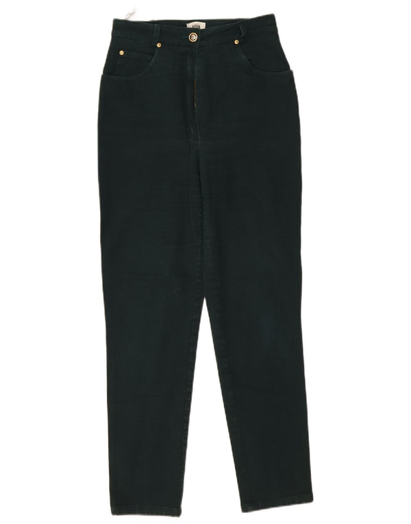 Pantaloni casual affusolati a vita alta da donna ARA UK 12 Medium W26 L28 Verde