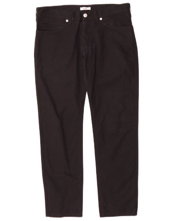Pantaloni casual dritti da uomo Versace W32 L27 cotone nero