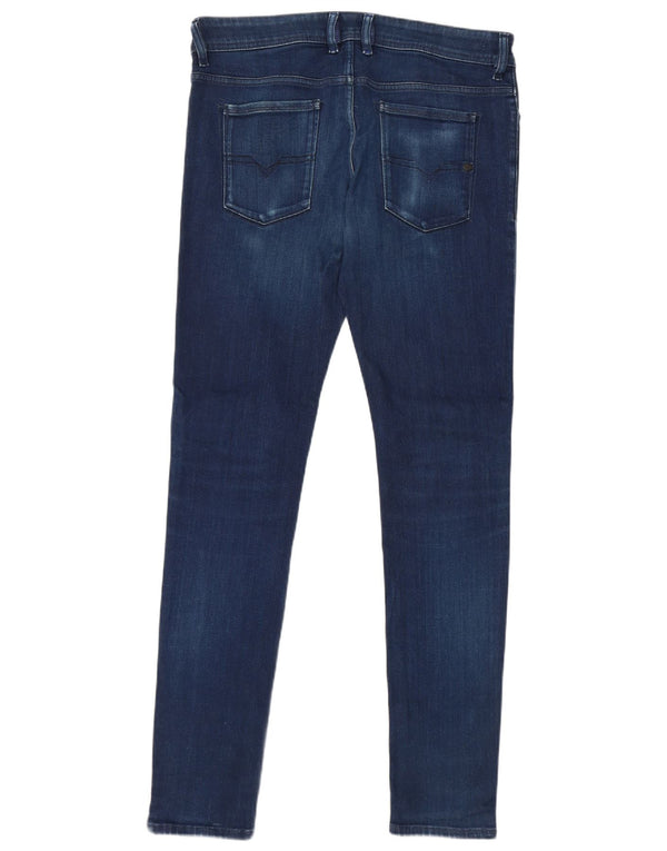 Jeans skinny slim slim da donna Diesel W33 L32 cotone blu