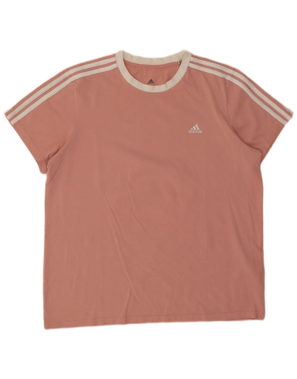 T-shirt Adidas da donna Top UK 16/18 grande rosa cotone