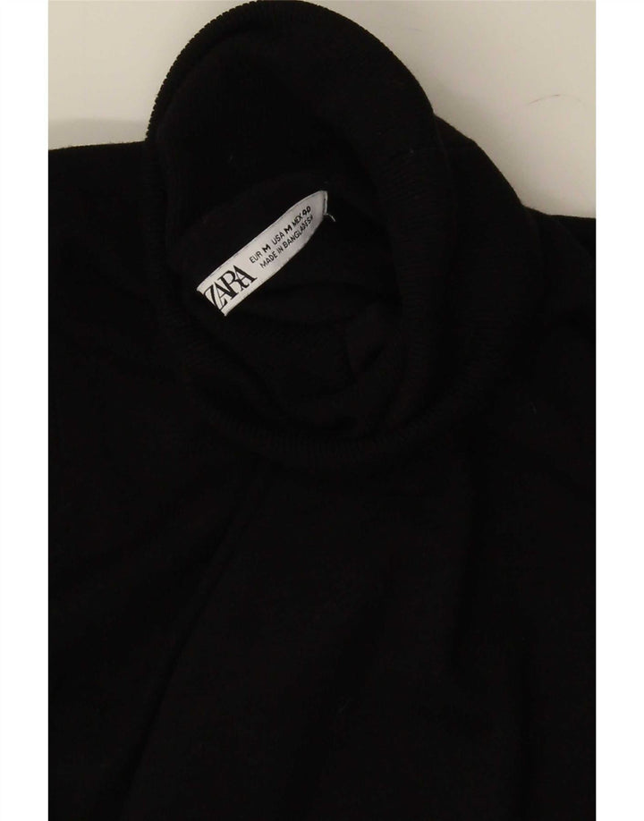 Maglione maglione collo alto da uomo Zara nero medio