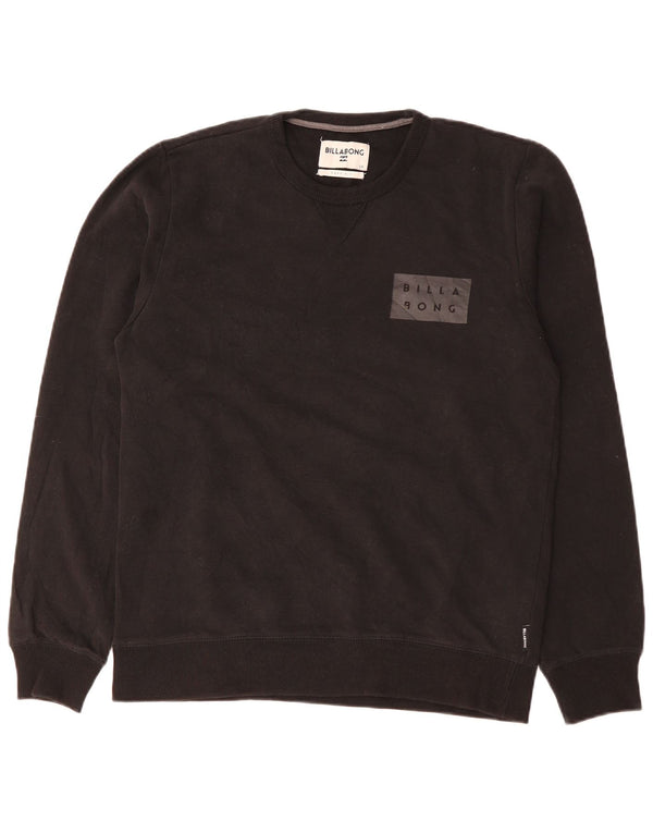 Billabong Uomo Core Fit Graphic Felpa Maglione Grande Cotone Nero