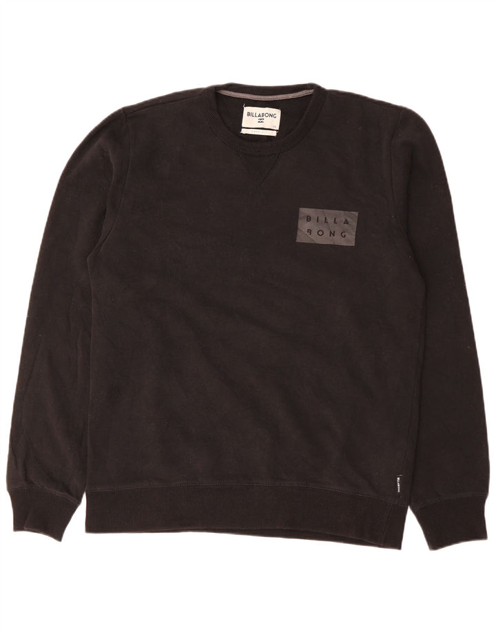 Billabong Uomo Core Fit Graphic Felpa Maglione Grande Cotone Nero