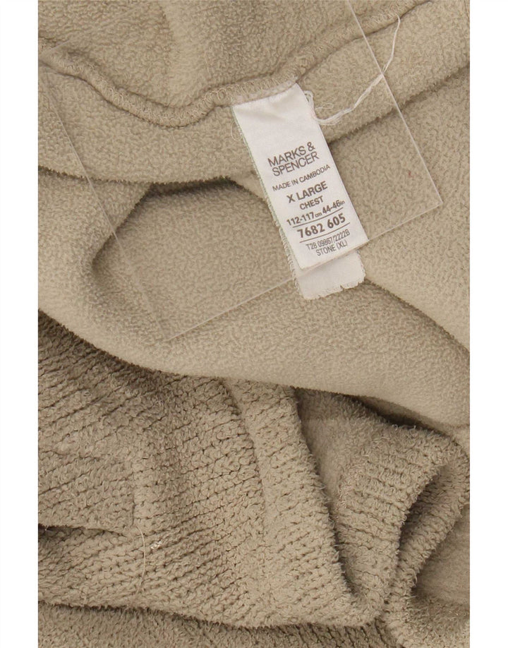 Giacca da ginnastica da uomo Marks & Spencer XL Beige Poliestere
