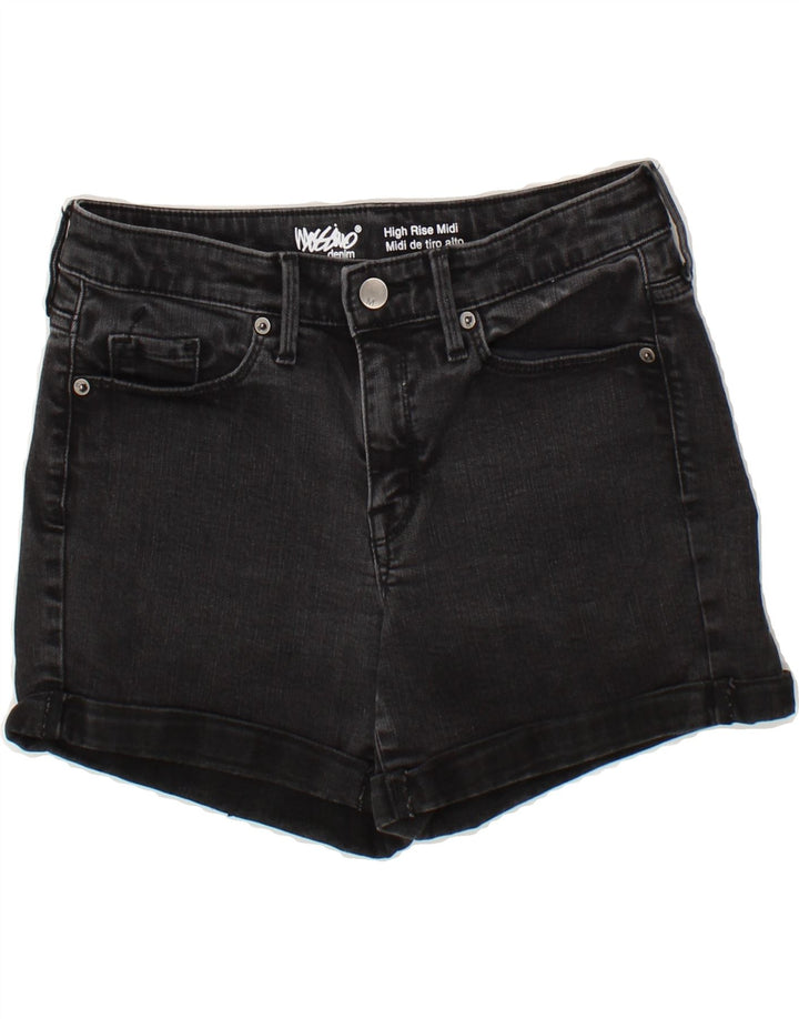 MOSSIMO Womens High Waist Denim Shorts US 6 Medium W28 Black Cotton Vintage Mossimo and Second-Hand Mossimo from Messina Hembry 