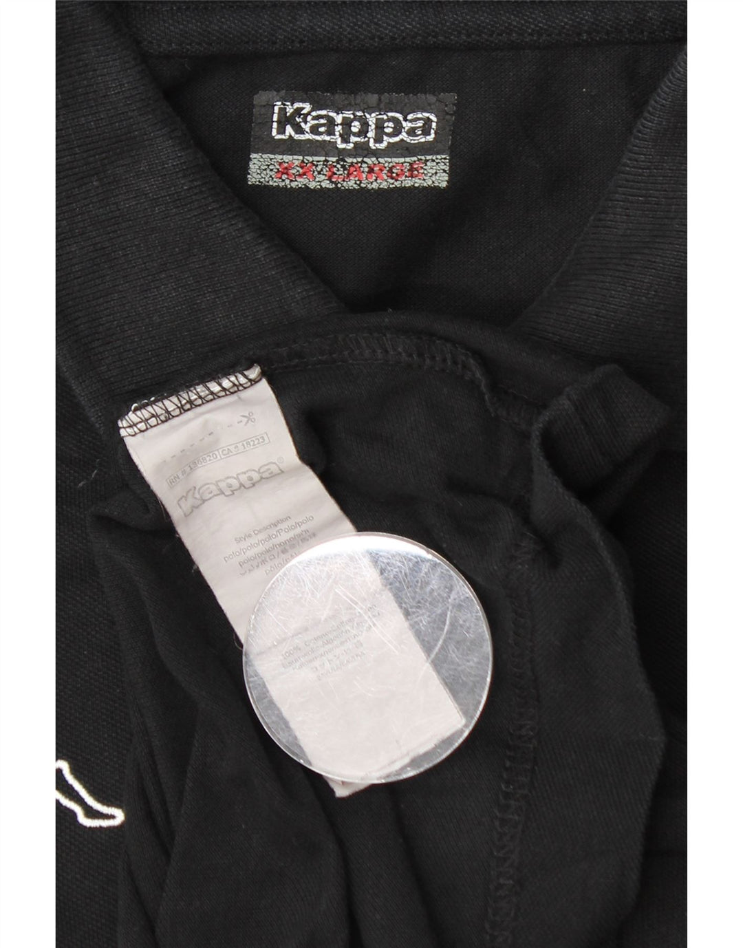 Polo Kappa Uomo 2XL Cotone Nero