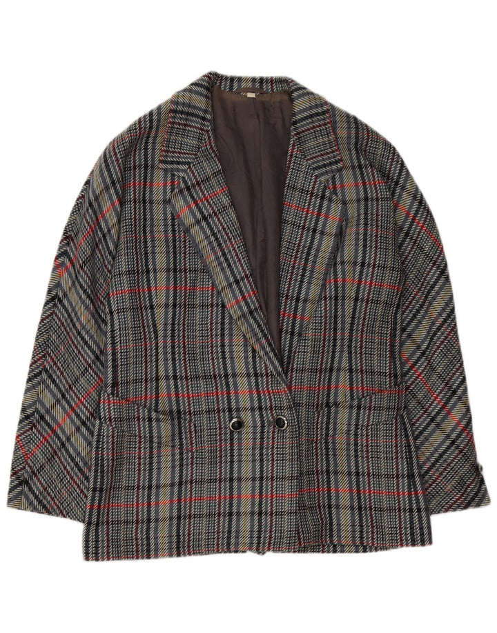 Set gonna 2 pezzi da donna VINTAGE IT 42 medio W30 grigio a quadri