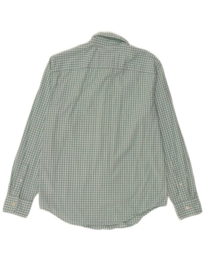 Camicia da uomo Abercrombie & Fitch piccola in cotone a quadretti verdi