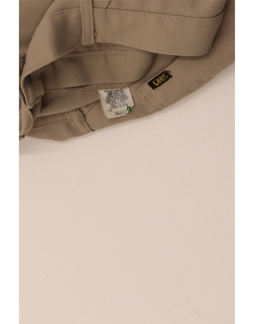 Pantaloni casual dritti da uomo LEE W36 L26 Poliestere beige