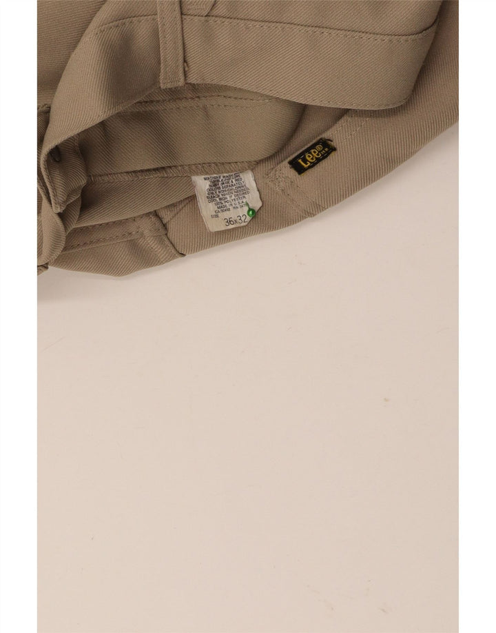 Pantaloni casual dritti da uomo LEE W36 L26 Poliestere beige