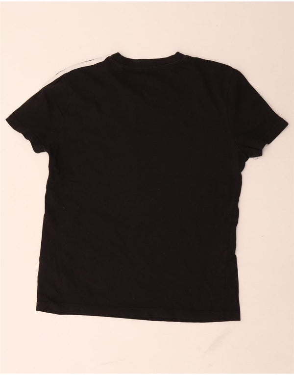 T-shirt da donna Adidas Top UK 12/14 cotone nero medio