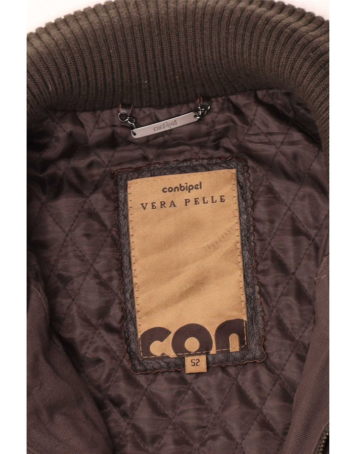Giubbotto Pelle Uomo Conbipel IT 52 XL Pelle Marrone