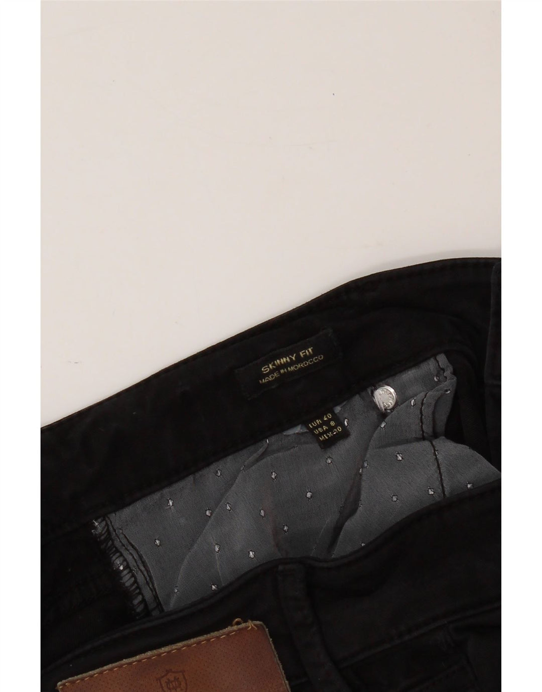 MASSIMO DUTTI Womens Skinny Jeans EU 40 Medium W30 L28 Black Vintage Massimo Dutti and Second-Hand Massimo Dutti from Messina Hembry 