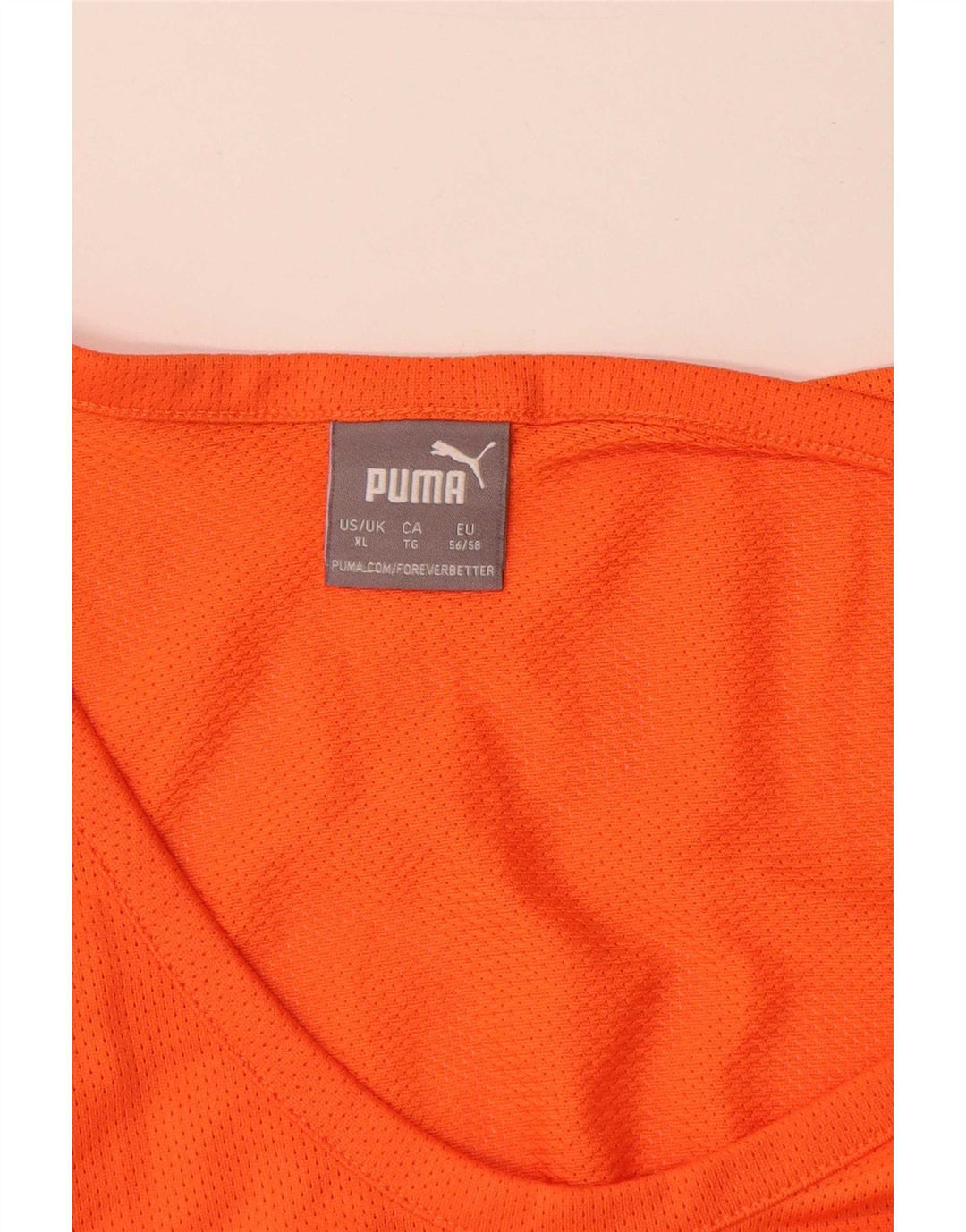 Canotta grafica da uomo Puma XL arancione poliestere