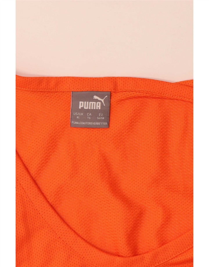 Canotta grafica da uomo Puma XL arancione poliestere