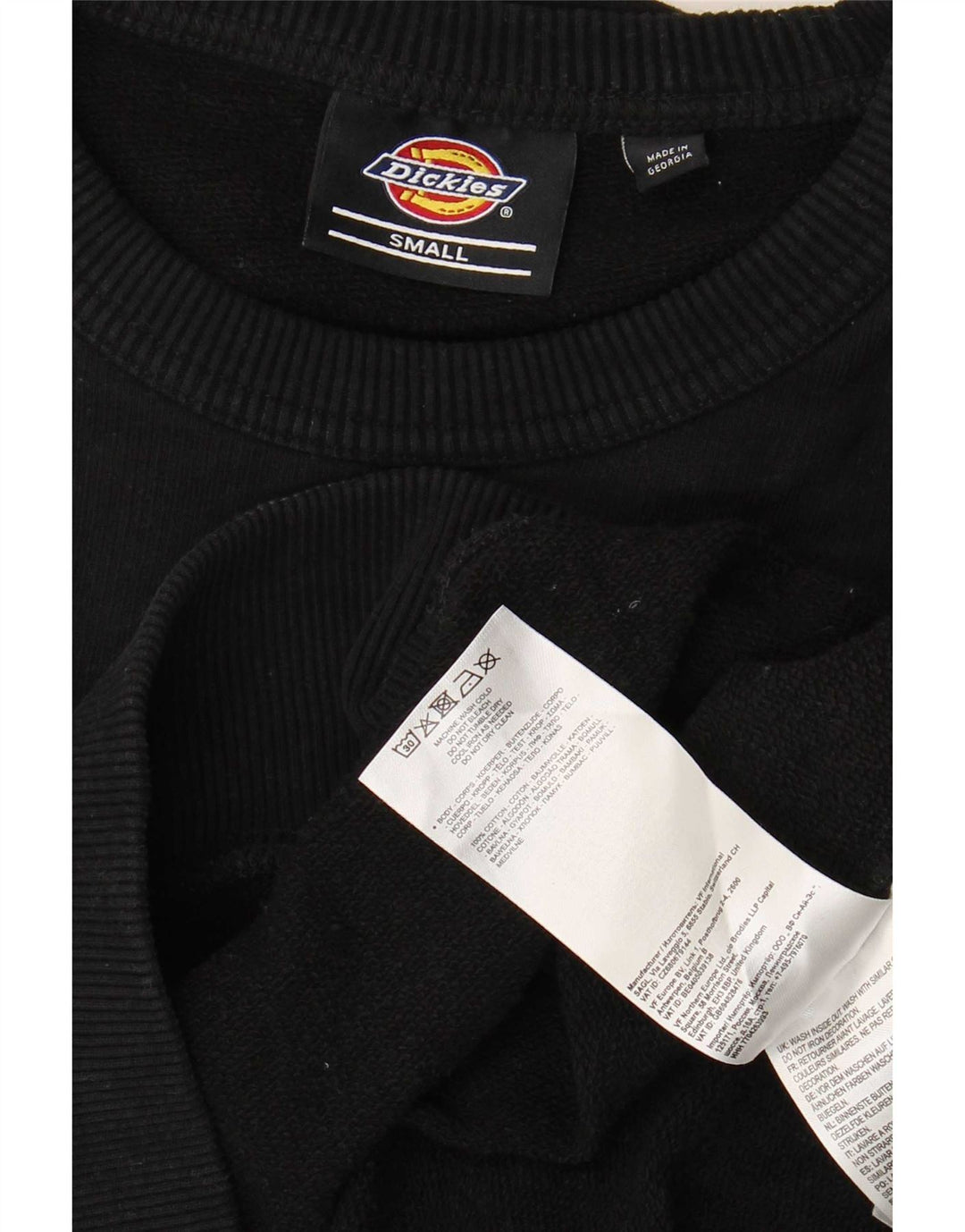 Dickies Felpa grafica da uomo Maglione piccolo cotone nero