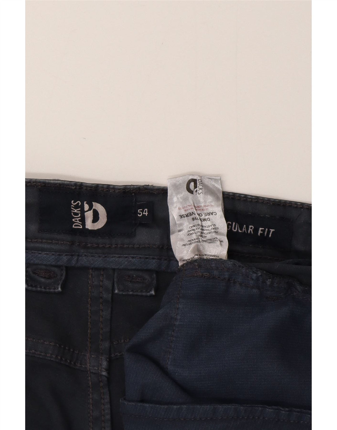 Pantaloni casual vestibilità regolare da uomo di Dack IT 54 2XL W38 L31 Cotone grigio