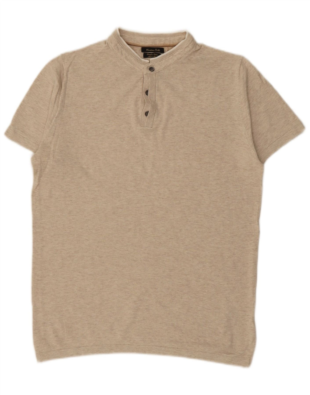 Polo Uomo MASSIMO DUTTI Cotone Beige Medio