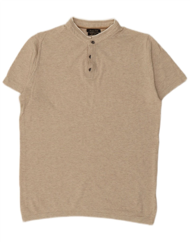 Polo Uomo MASSIMO DUTTI Cotone Beige Medio