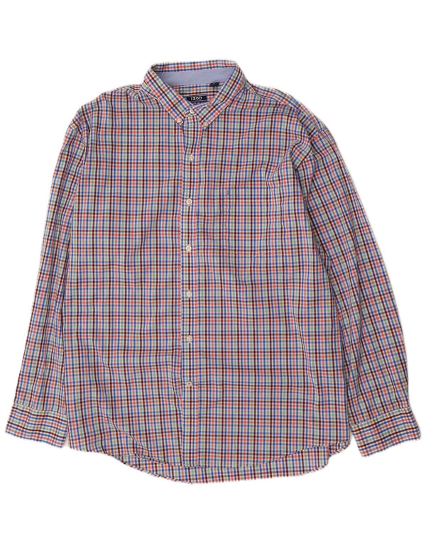 Camicia da uomo IZOD 2XL in cotone a quadretti multicolore