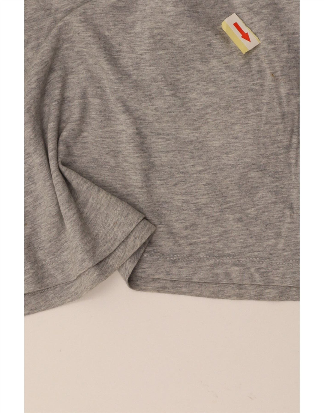 CALVIN KLEIN T-shirt corta con grafica da donna Top UK 6 XS Cotone grigio