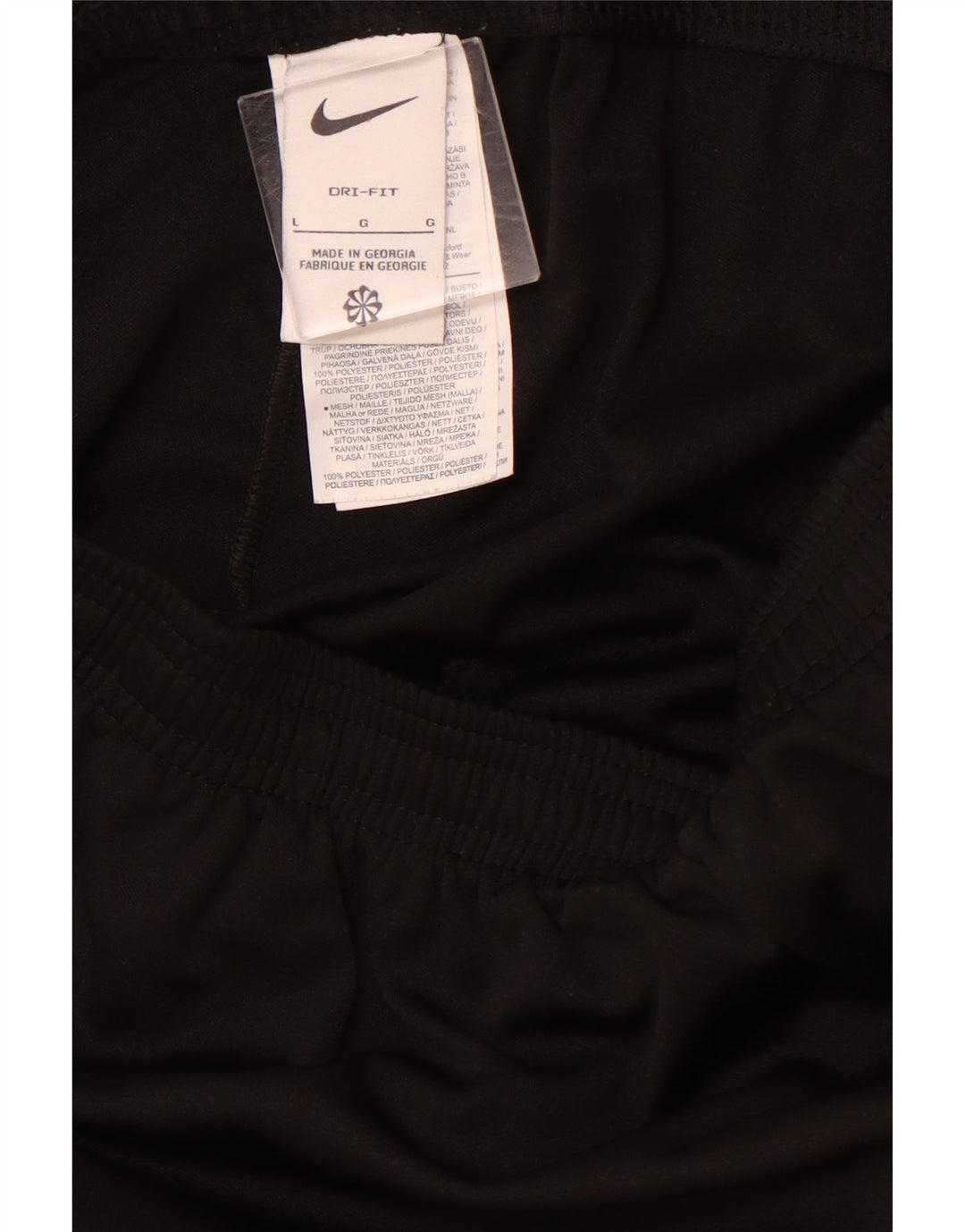 Pantaloni da tuta NIKE Dri Fit da uomo, grandi, in poliestere color block nero