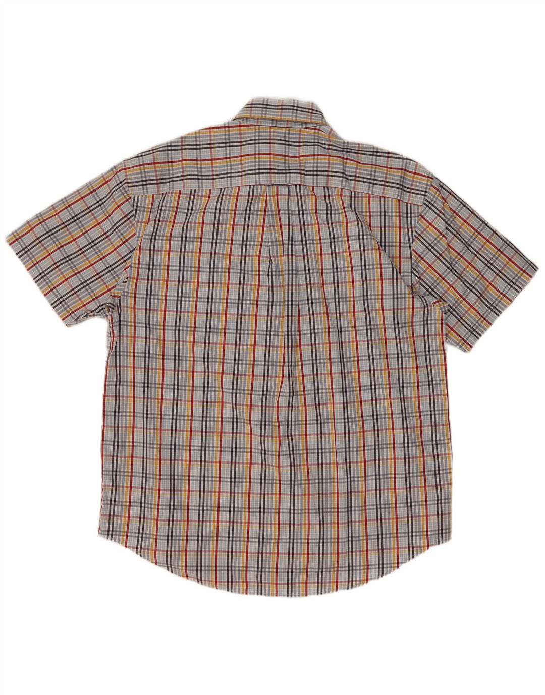 Camicia a maniche corte da uomo Nautica in cotone a quadri multicolore grande