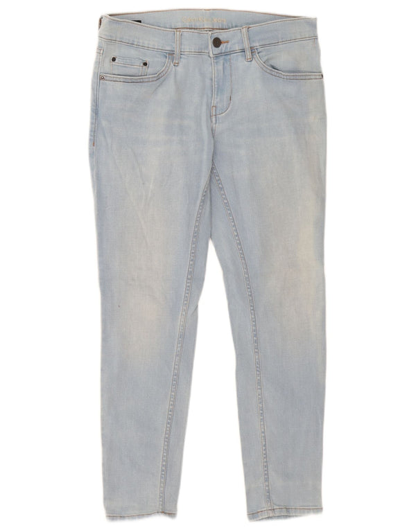 Jeans skinny crop da donna Calvin Klein W28 L24 cotone blu