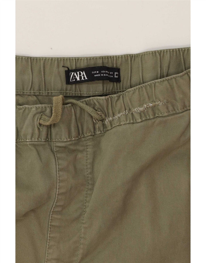 Pantaloni cargo da jogging da uomo Zara medi W32 L26 kaki