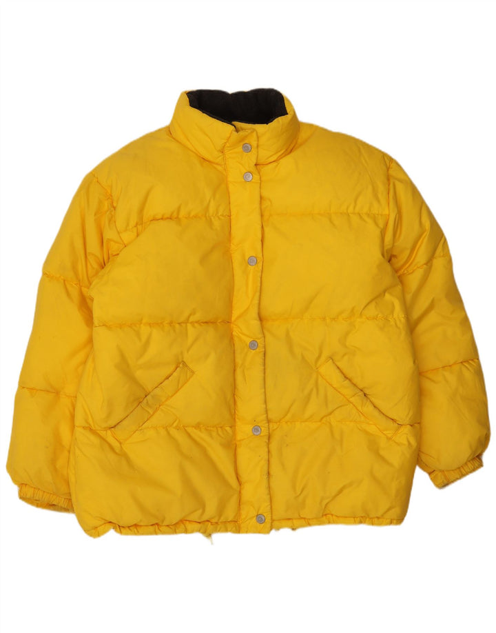 Giacca imbottita da donna Ragazza UK 14 Large Giallo in poliammide