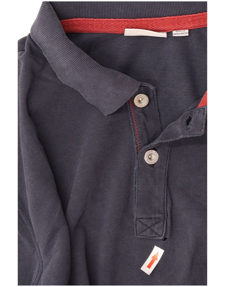 Polo da uomo Napapijri grande blu navy