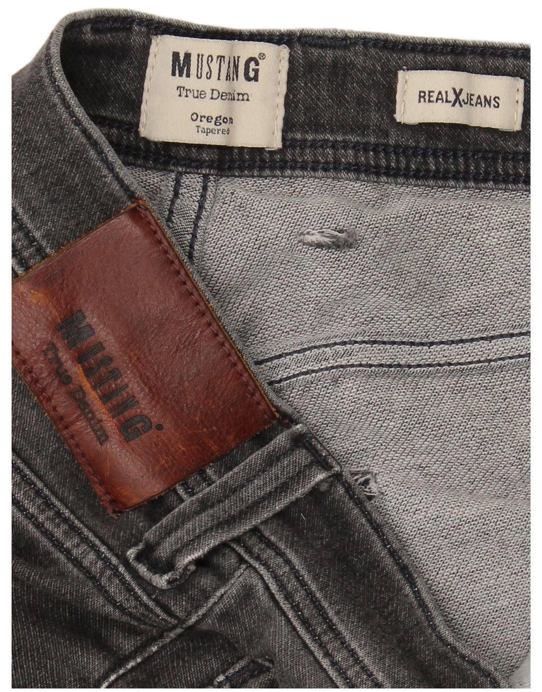Mustang Jeans affusolati Oregon da uomo W34 L31 Grigi