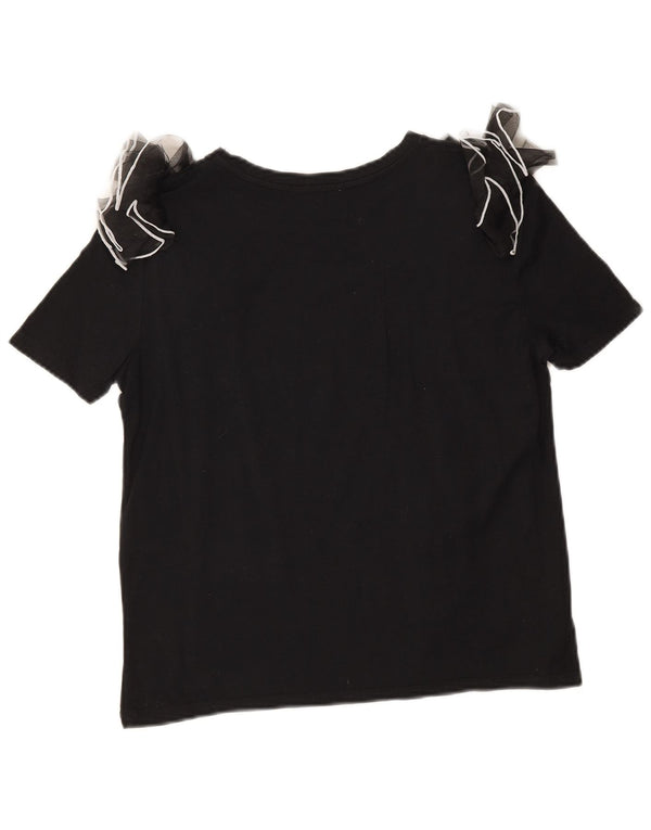 Camicetta da donna Zara Top UK 10 piccola in cotone nero