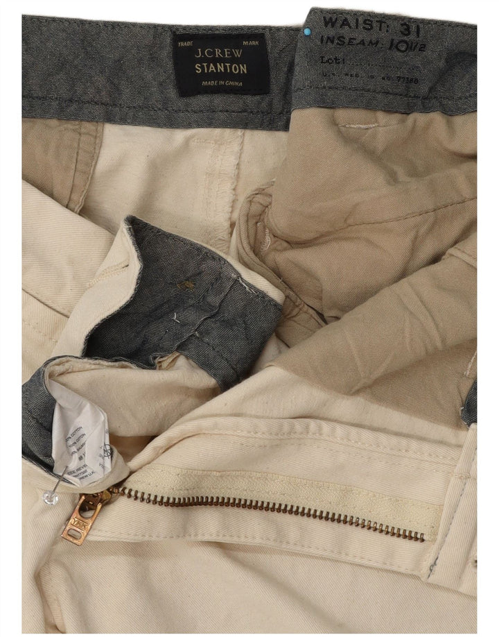Pantaloncini chino Stanton da uomo J. Crew W31 cotone bianco sporco medio