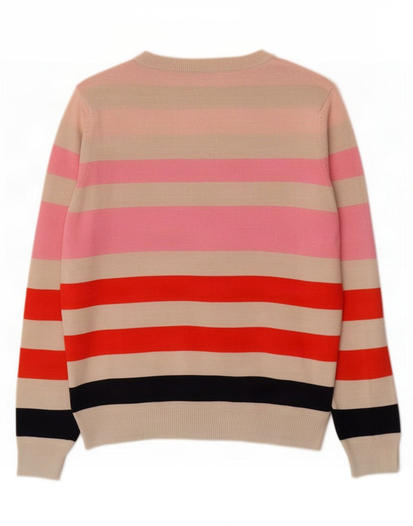 Maglione maglione con scollo a V da donna Marks & Spencer UK 10 piccolo multicolore