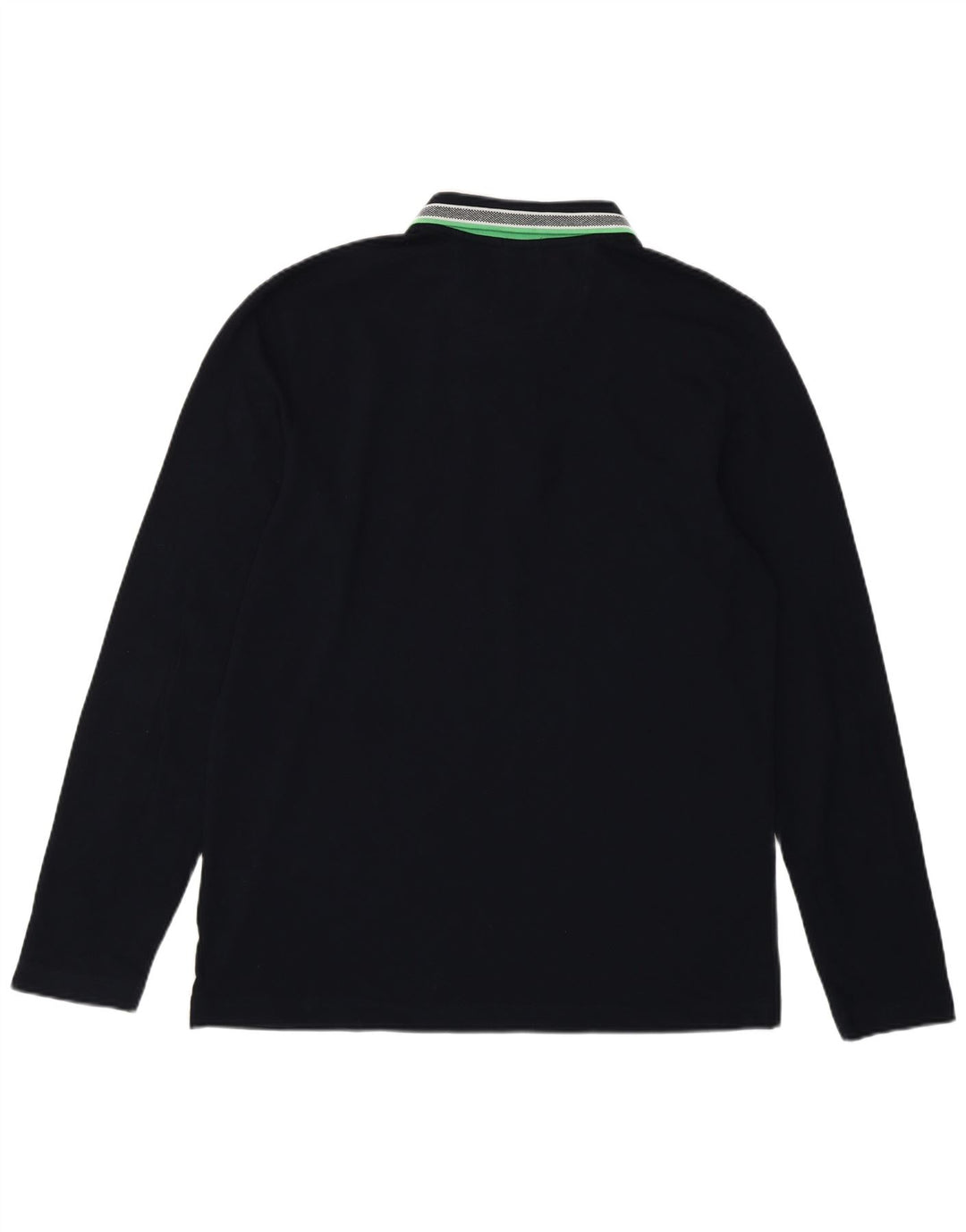 Polo Hugo Boss da uomo a maniche lunghe, vestibilità regolare, grande, in cotone blu navy