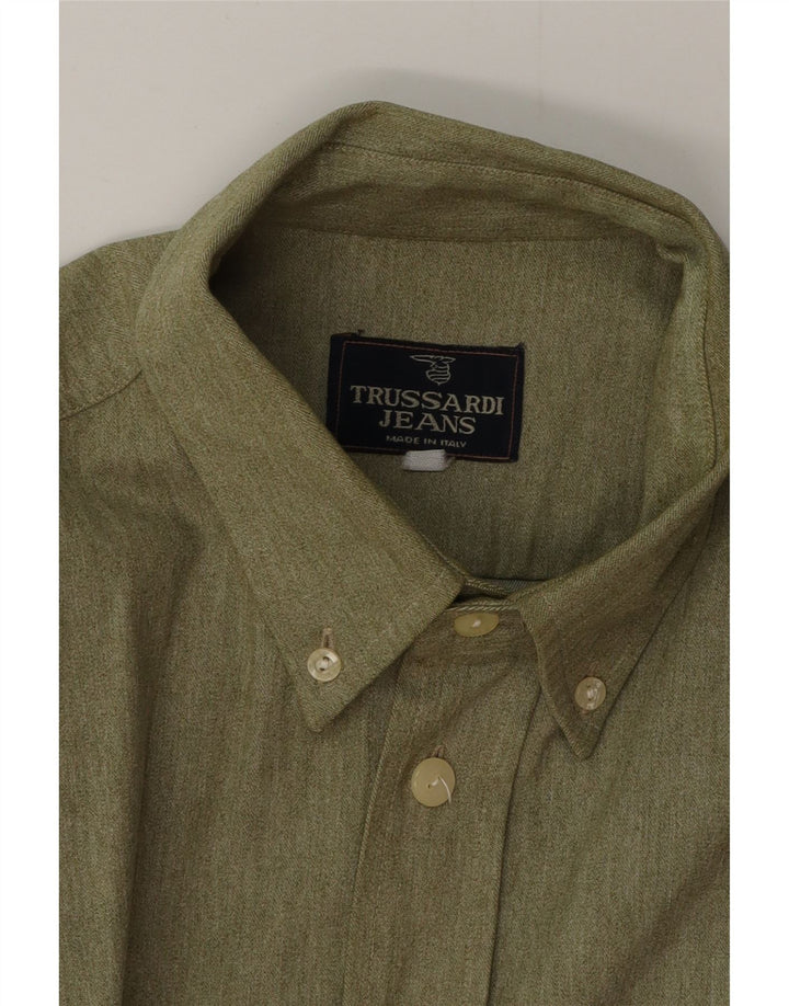 TRUSSARDI JEANS Camicia Uomo Large Kaki