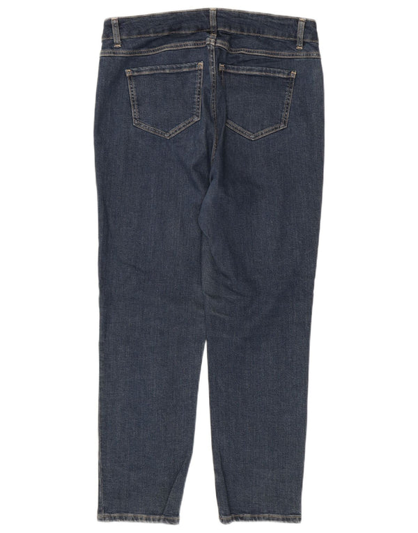 Jeans affusolati a vita alta da donna John Lewis UK 14 Large W34 L26 Cotone blu