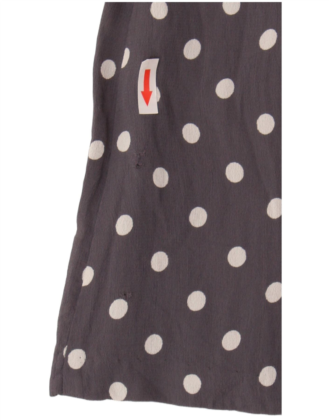 Abito da tè da donna Monsoon UK 12 Viscosa a pois grigio medio