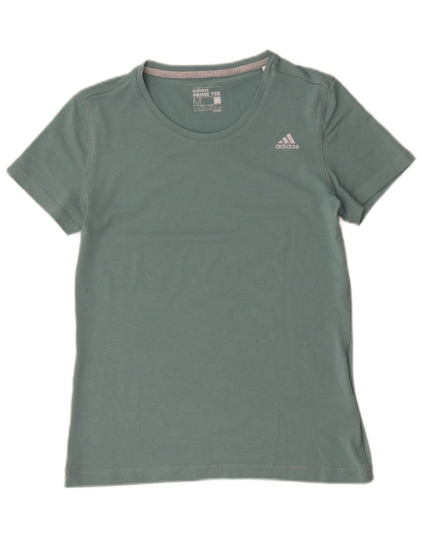 T-shirt Adidas Climalite da donna Top UK 12/14 cotone verde medio